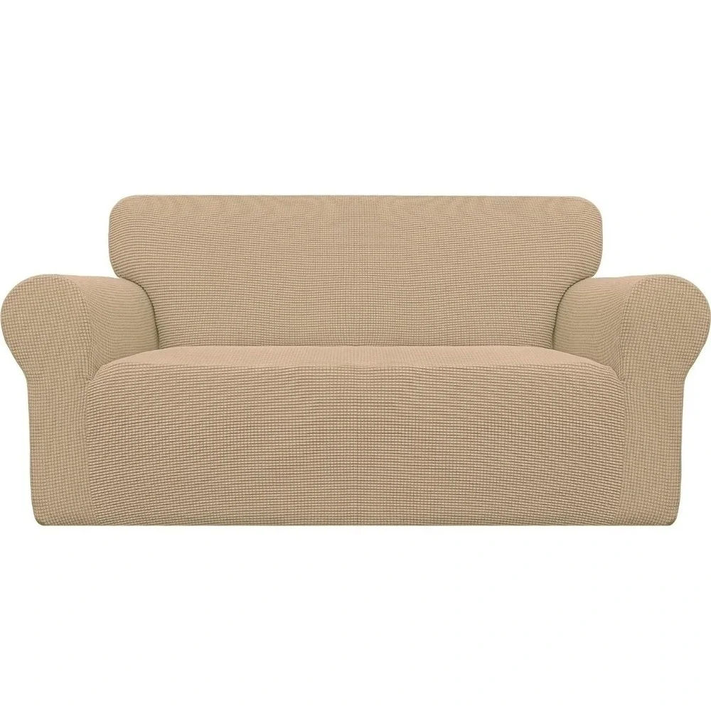Easy-Going Stretch Slipcover Oversized Sofa Beige Polyester  Machine Washable